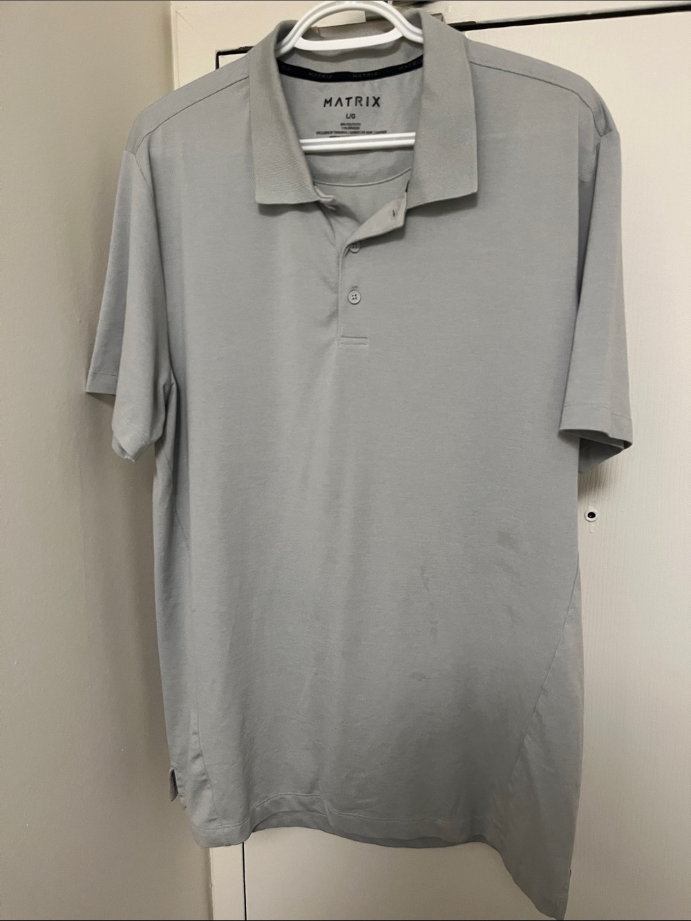 Matix Men’s Gray Polo Shirt — Classic Short Sleeve